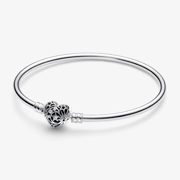FINAL SALE - Celestial Heart Clasp Bangle