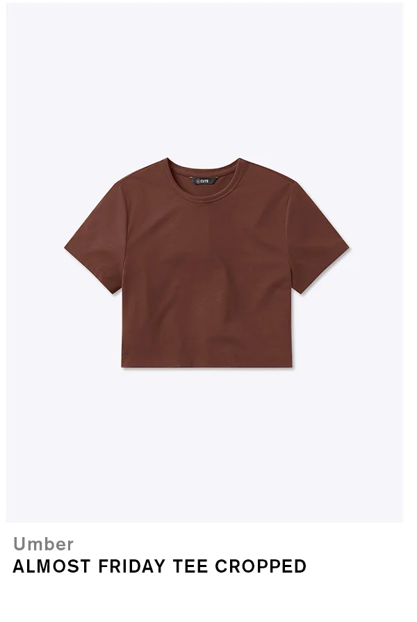 Almost Friday Tee Cropped