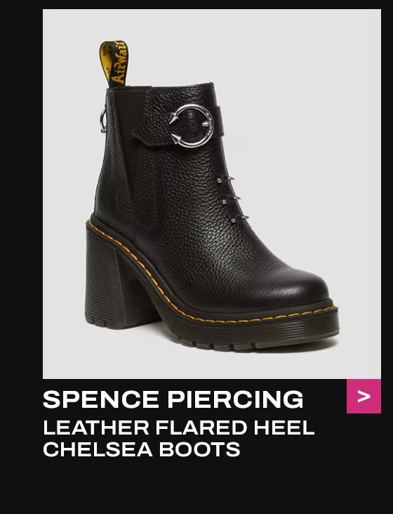 SPENCE PIERCING LEATHER FLARED HEEL CHELSEA BOOTS