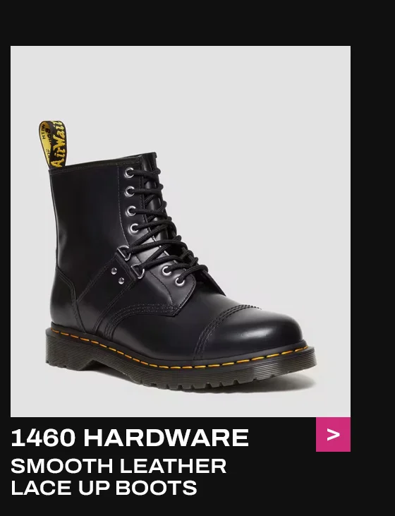 1460 HARDWARE POLISHED SMOOTH LEATHER LACE UP BOOTS