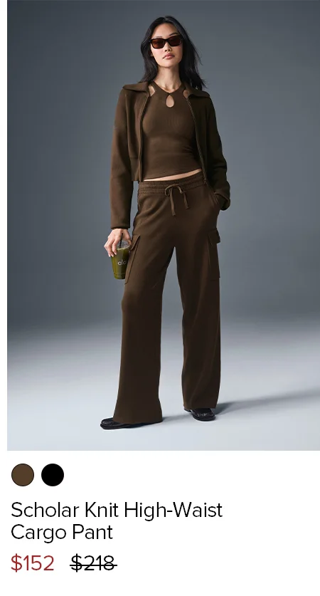 SCHOLAR KNIGHT HIGH-WAIST CARGO PANT