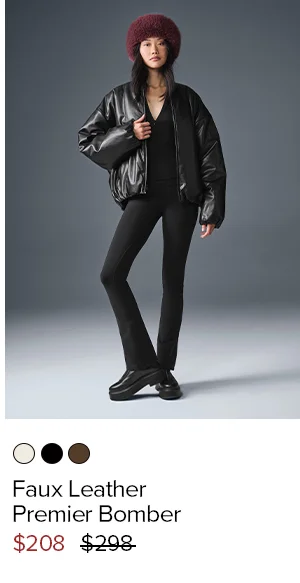 FAUX LEATHER PREMIER BOMBER