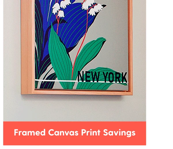 Framed Canvas Print Savings