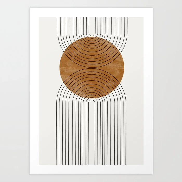Abstract Flow / Recessed Framed Art Print Art Print