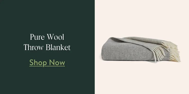Pure Wool Throw Blanket
