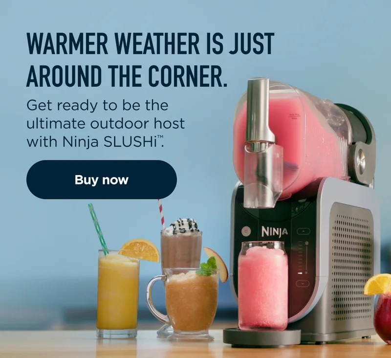 Warmer weather is just around the corner.--Get ready to be the ultimate outdoor host with Ninja SLUSHi™.