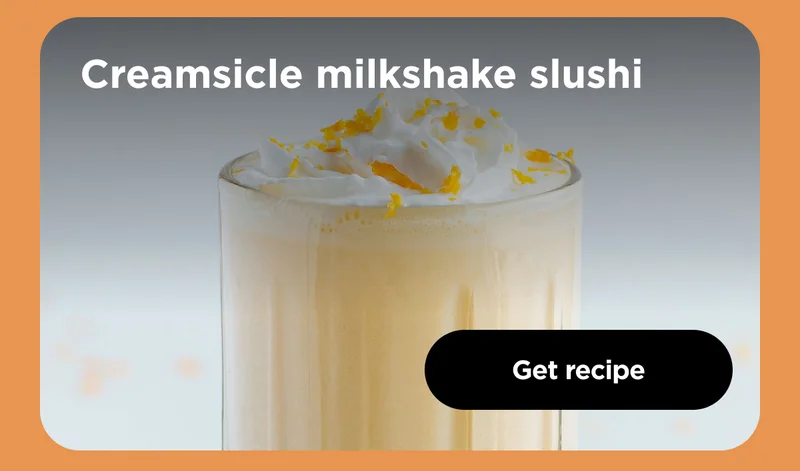 Creamsicle milkshake slushi