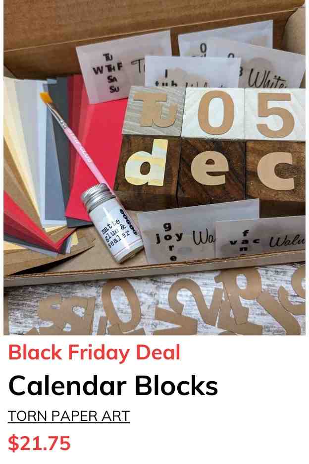 Perpetual Calendar Blocks Box