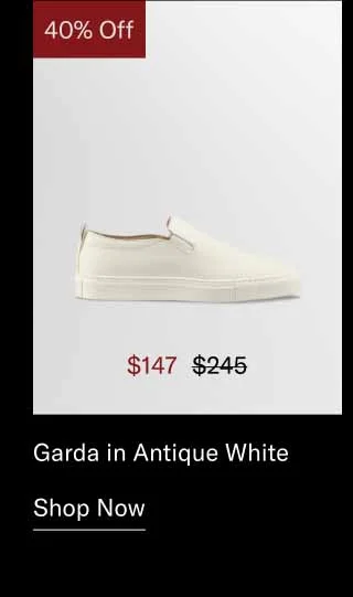 Garda in Antique White. Shop Now
