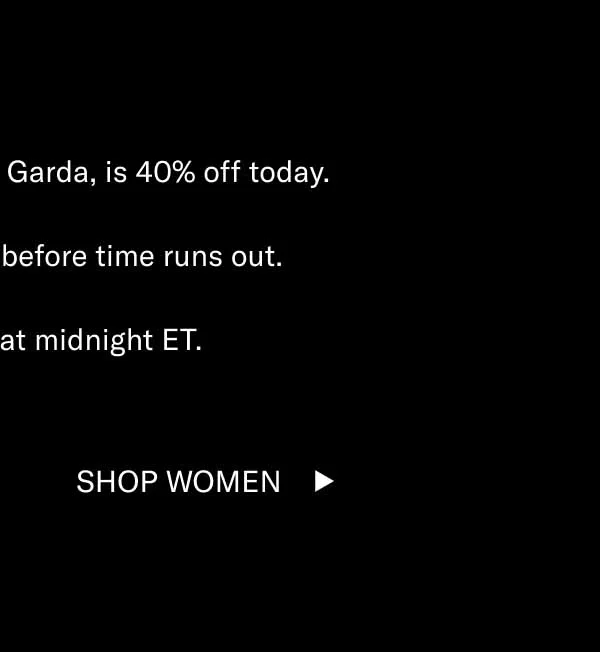 Koio’s iconic slip-on, The Garda, is 40% off today.  Get a timeless design before time runs out.   This sale ends at midnight ET. Shop Men Shop Women