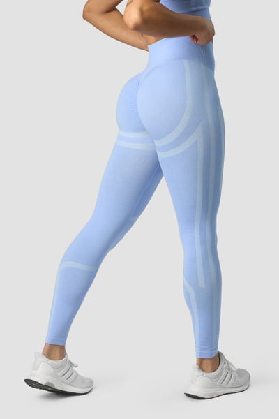Image of Rush Seamless Tights Soft Blue Melange