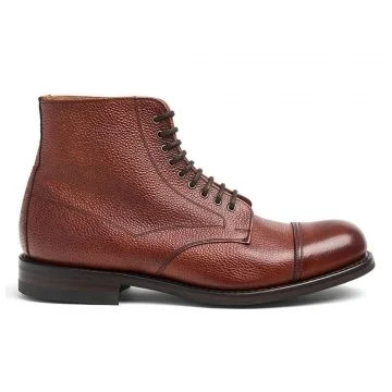 Jarrow R Derby Boot in Mahogany Grain Leather