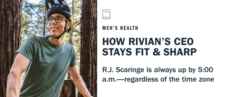 how Rivian's CEO stays in shape