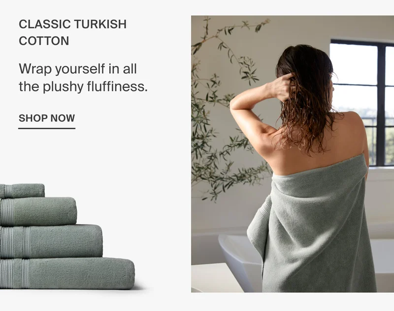 Wrap yourself in plushy fluffiness with Classic Turkish Cotton Towels