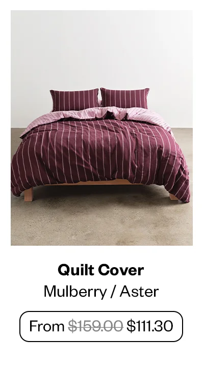 Quilt Cover - Mulberry/Aster
