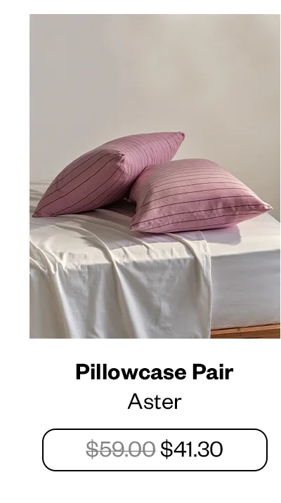 Pillowcase Pair - Aster