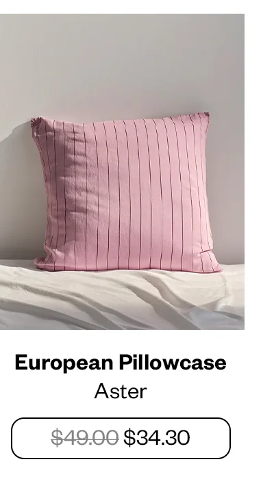 European Pillowcase - Aster