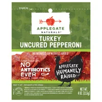 Applegate Naturals  Pepperoni, Uncured, Turkey