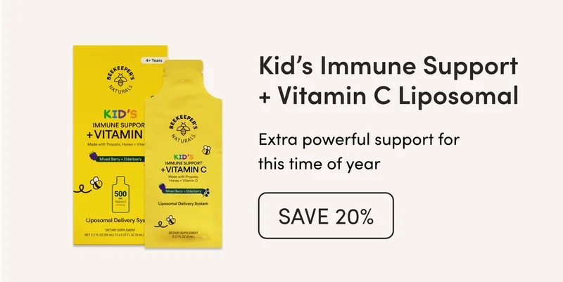 Kid’s Immune Support + Vitamin C Liposomal Extra powerful support for this time of year