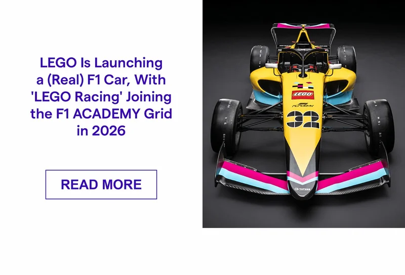 LEGO Is Launching a (Real) F1 Car, With 'LEGO Racing' Joining the F1 ACADEMY Grid in 2026