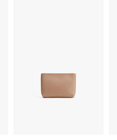 Medium Zipper Pouch Cappuccino