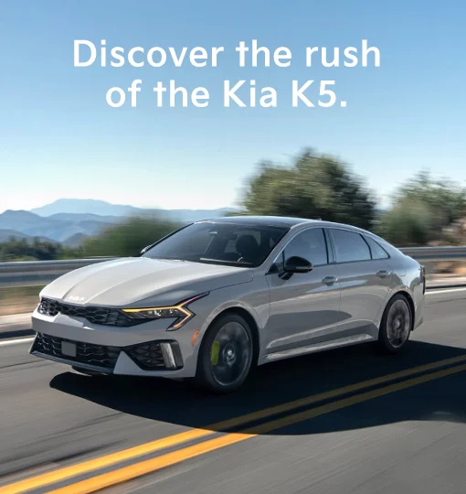 Discover the rush of the Kia K5