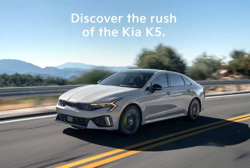 Discover the rush of the Kia K5