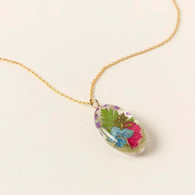 Mother & Daughter Flower Necklace