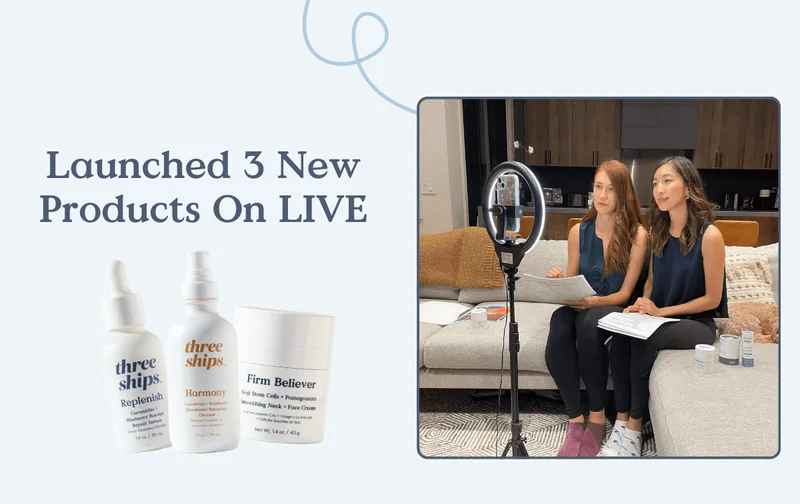 Launched 3 new products on LIVE