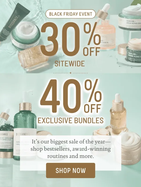 30% Off Sitewide + 40% Off Bundles