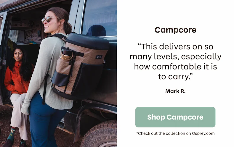 Campcore. "This delivers on so many levels, especially how comfortable it is to carry." Mark R. | Shop Campcore