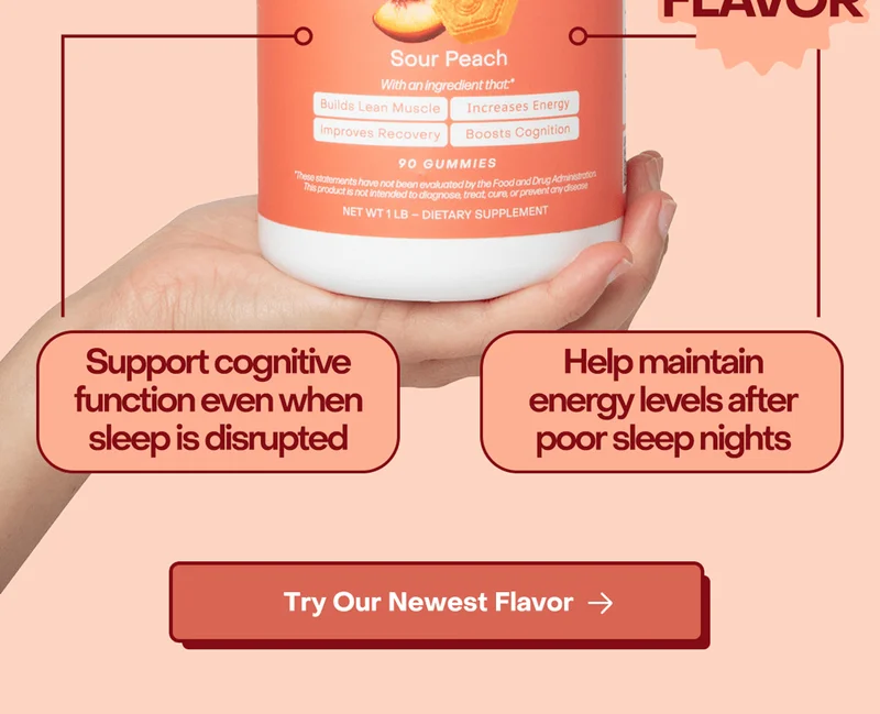 Try our newest flavor, Sour Peach.