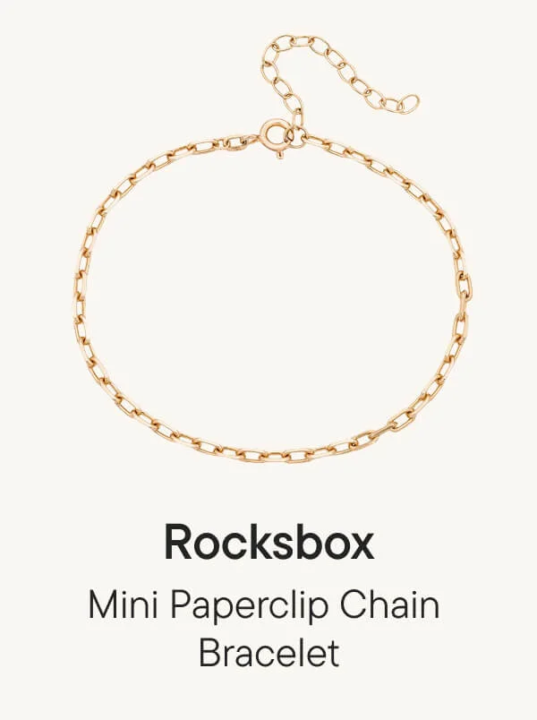 Mini Paperclip Chain Bracelet