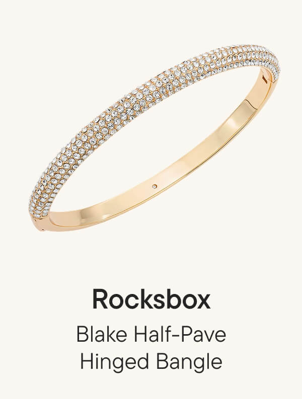 Blake Half-Pave Hinged Bangle
