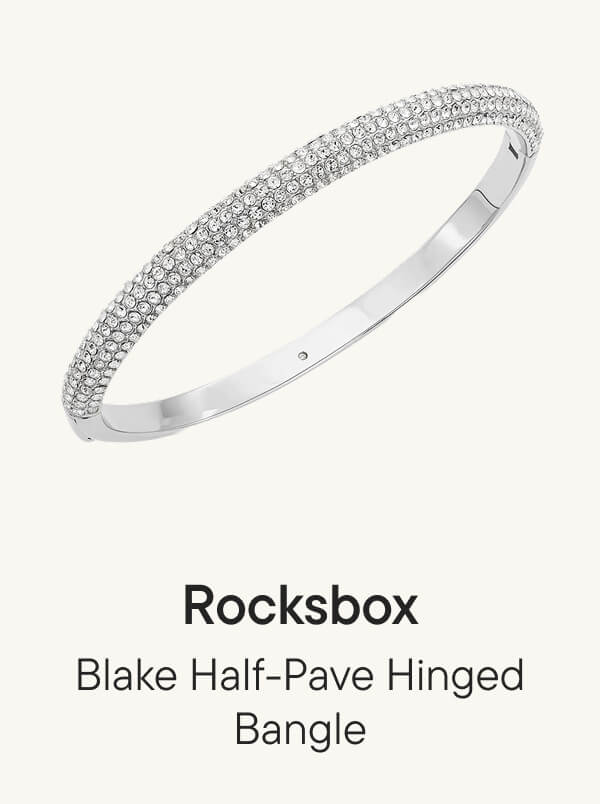 Blake Half-Pave Hinged Bangle