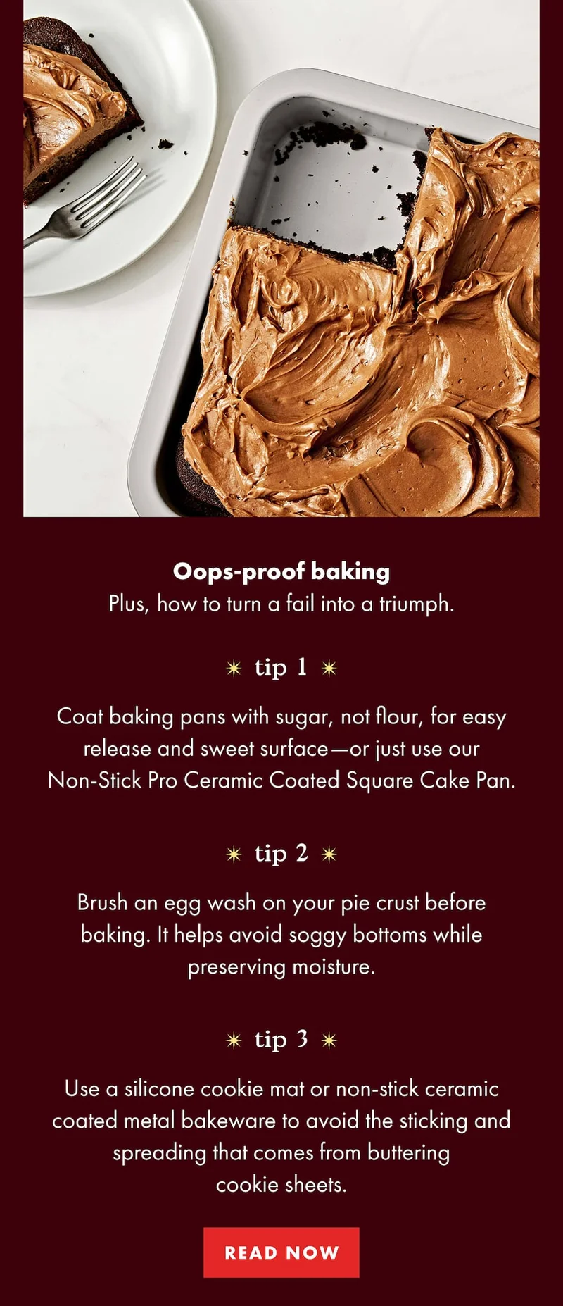 Oops-proof baking | READ NOW