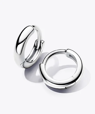 Round Huggie Hoop Earrings