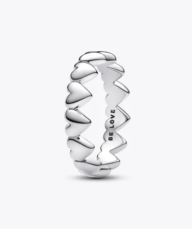 Row of Hearts Ring