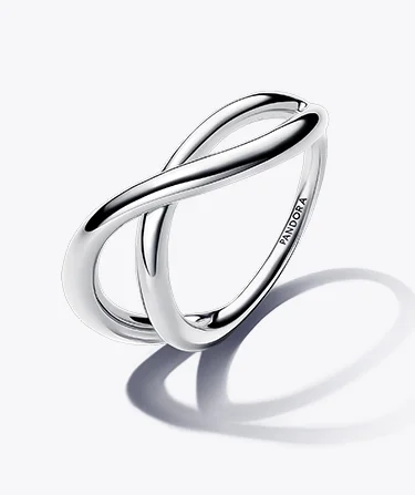 Organically Shaped Infinity Ring