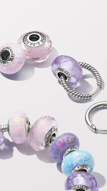 Pandora Moments Small Charm Hoop Earrings