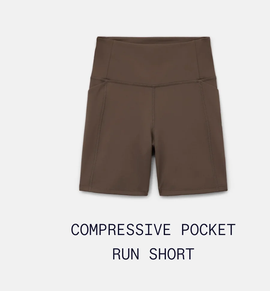 Compressive Pocket Run Short