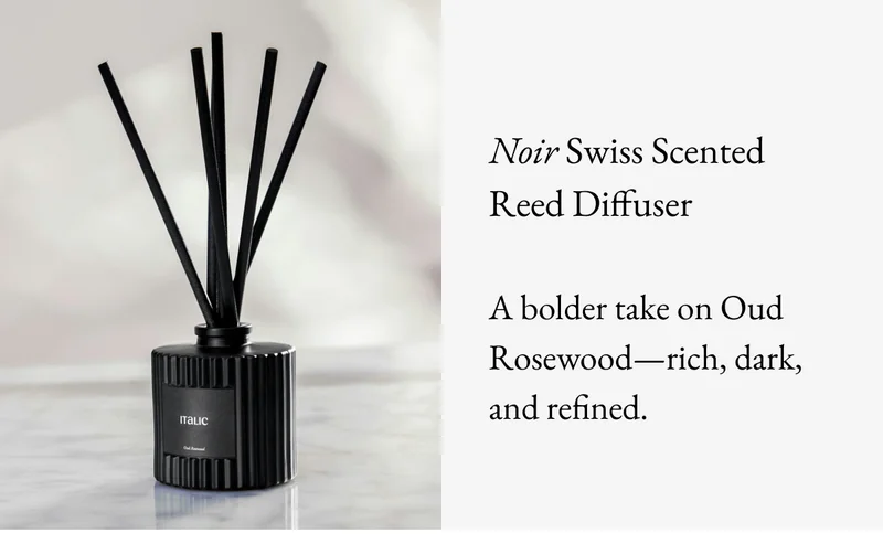 Noir Swiss Scented Reed Diffuser