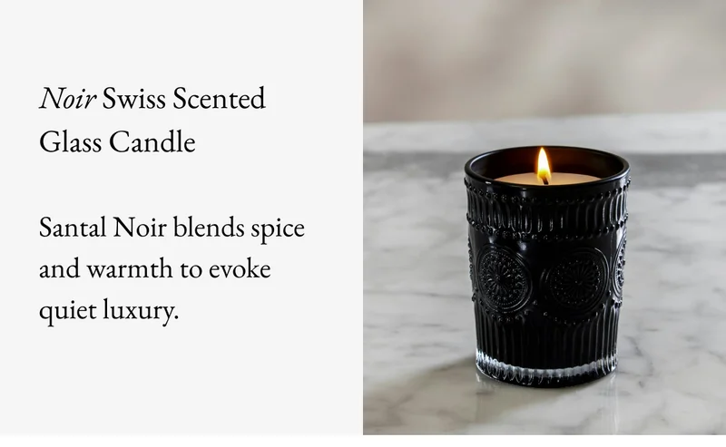 Noir Swiss Scented Glass Candle