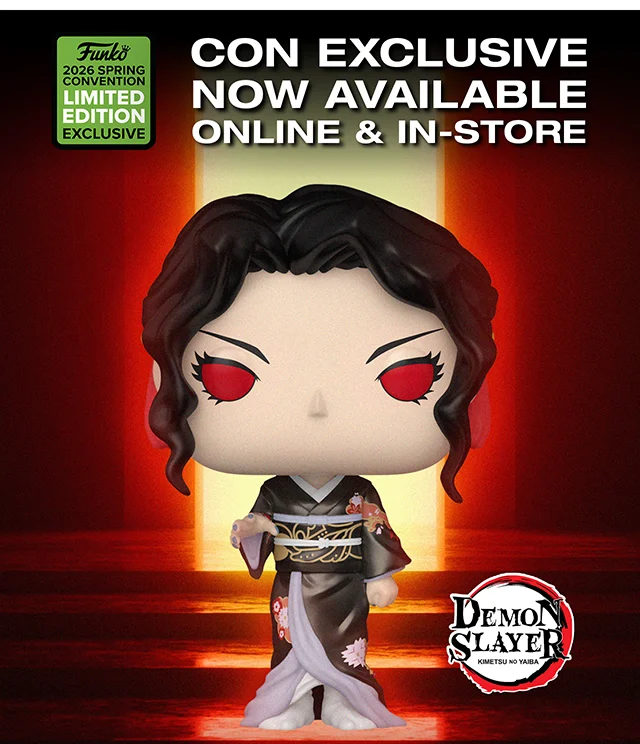 Funko 2026 Spring Con Exclusive. Now Available Online And In-Store. Muzan Kibutsuji Demon Slayer Metallic Pop! Shop Now
