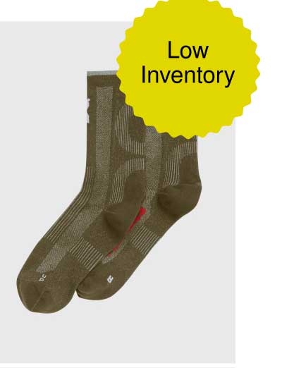Elite Run Socks (Olive) Low Inventory