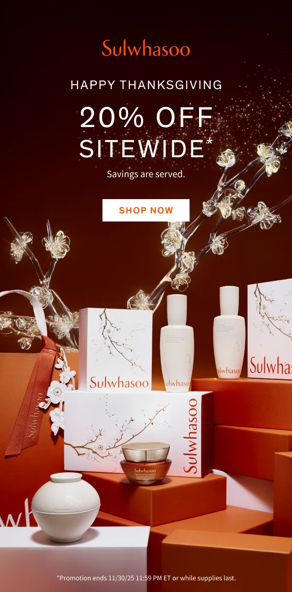 Happy Thanksgiving: Enjoy 20% off savings