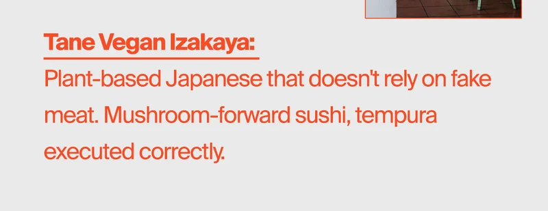 Tane Vegan Izakaya