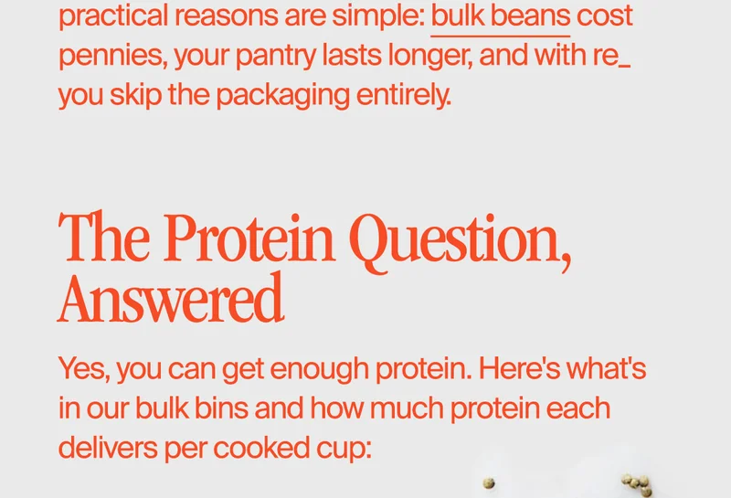 Shop bulk beans