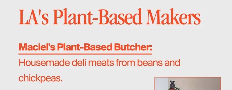 Maciel's Plant-Based Butcher