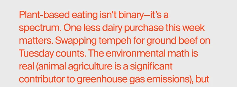 Plant-based eating isn’t binary—it’s a spectrum.